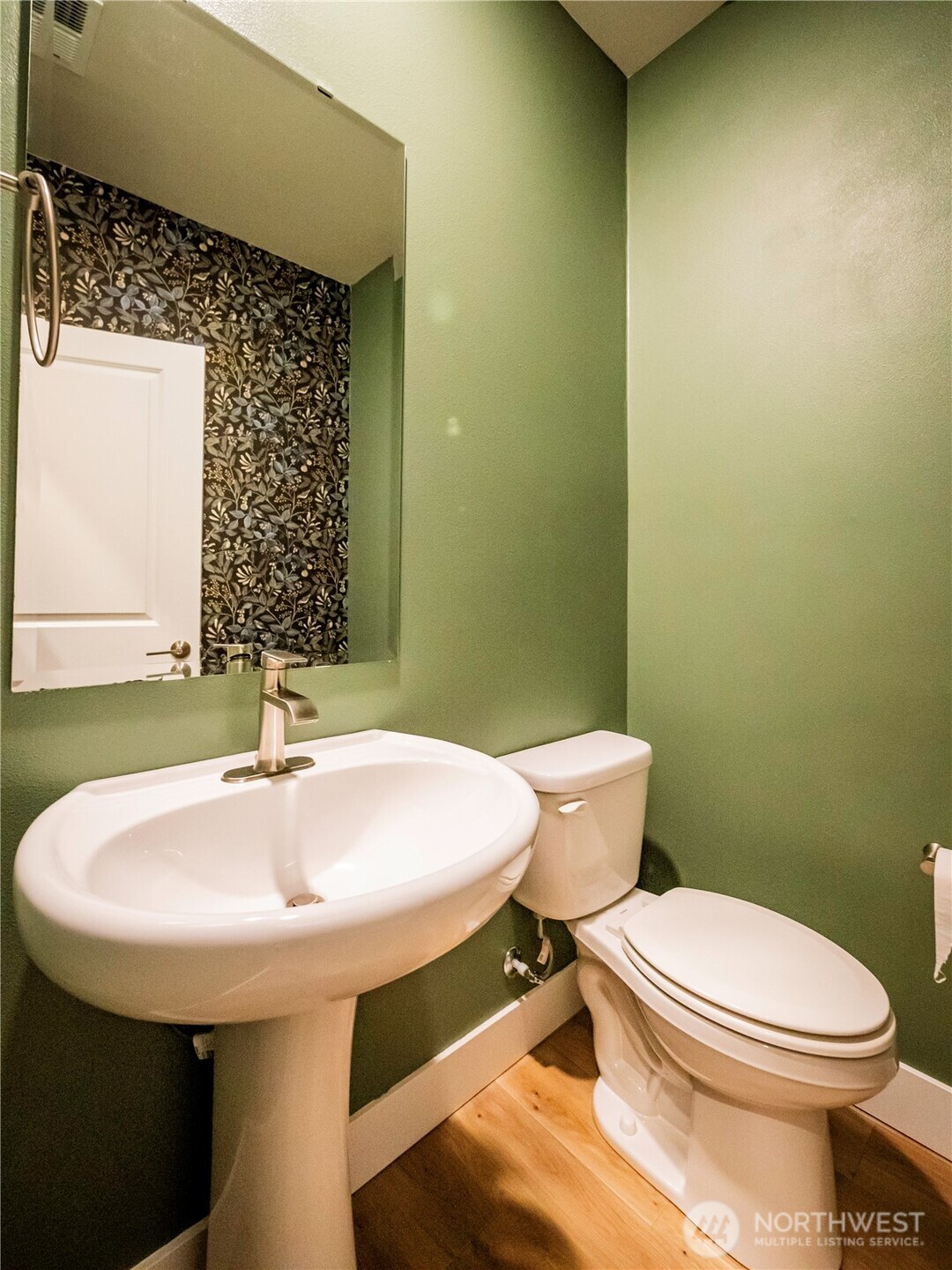 5393 Century Place Northeast Lacey, WA 98516 - Photo 13 of 33 a bathroom with a sink a toilet and mirror