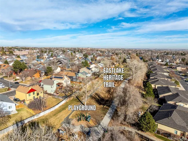 an aerial view of a city