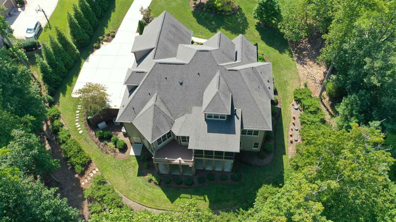 6924 Mactavish Way Raleigh, NC 27613 - Photo 28 of 30 Nature really is your neighbor in this luxury home in excellent condition! Aerial View