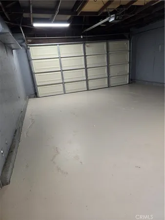 a view of a garage