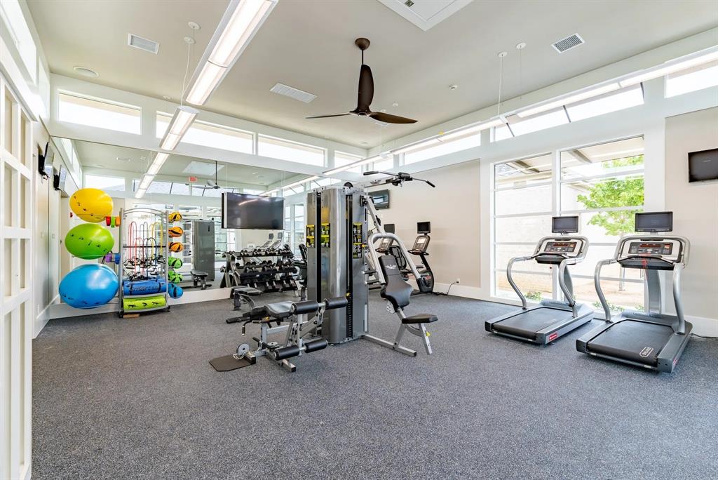 651 Watters Road, Unit 1206 Allen, TX 75013 - Photo 28 of 29 a view of a room with gym equipment