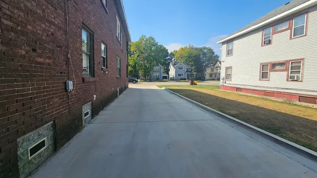 a view of a house with a swimming pool