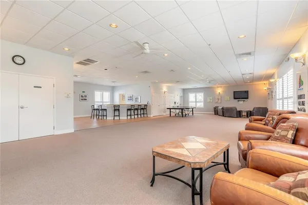 a view of a yard with an outdoor space