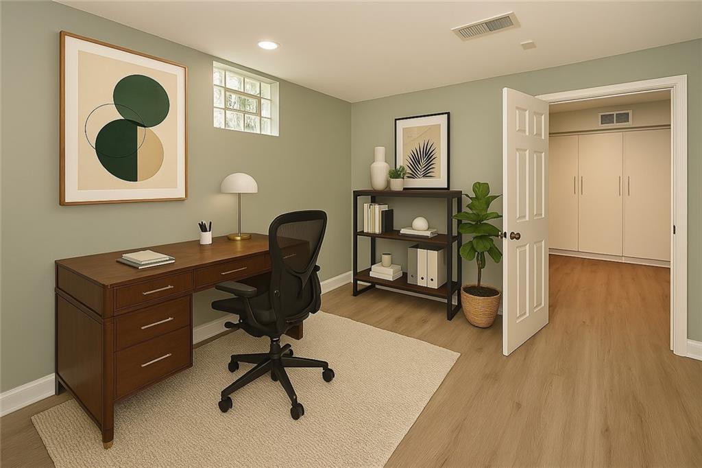 1535 Powers Run Road Pittsburgh, PA 15238 - Photo 12 of 22 a view of a workspace with furniture and a window