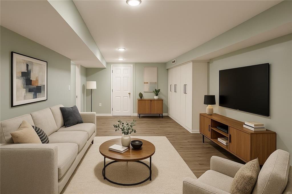 1535 Powers Run Road Pittsburgh, PA 15238 - Photo 15 of 22 a living room with furniture and a flat screen tv