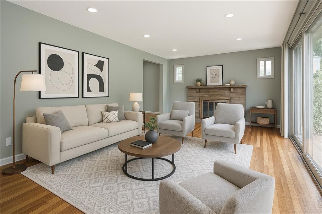 1535 Powers Run Road Pittsburgh, PA 15238 - Photo 2 of 22 a living room with furniture and a large window
