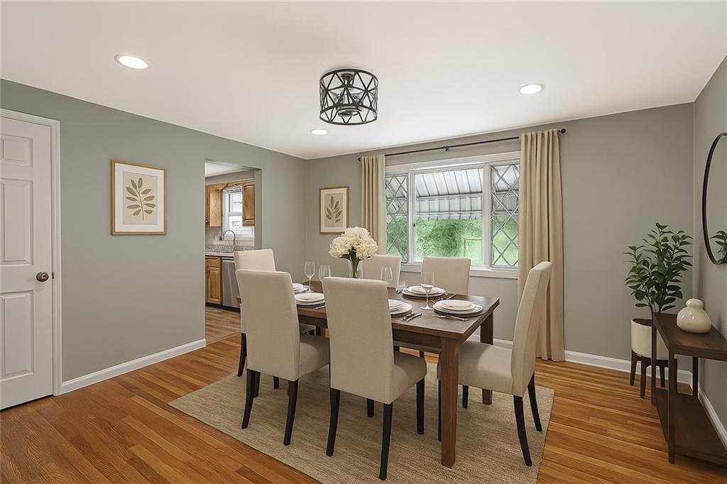 1535 Powers Run Road Pittsburgh, PA 15238 - Photo 6 of 22 a view of a dining room with furniture window and wooden floor