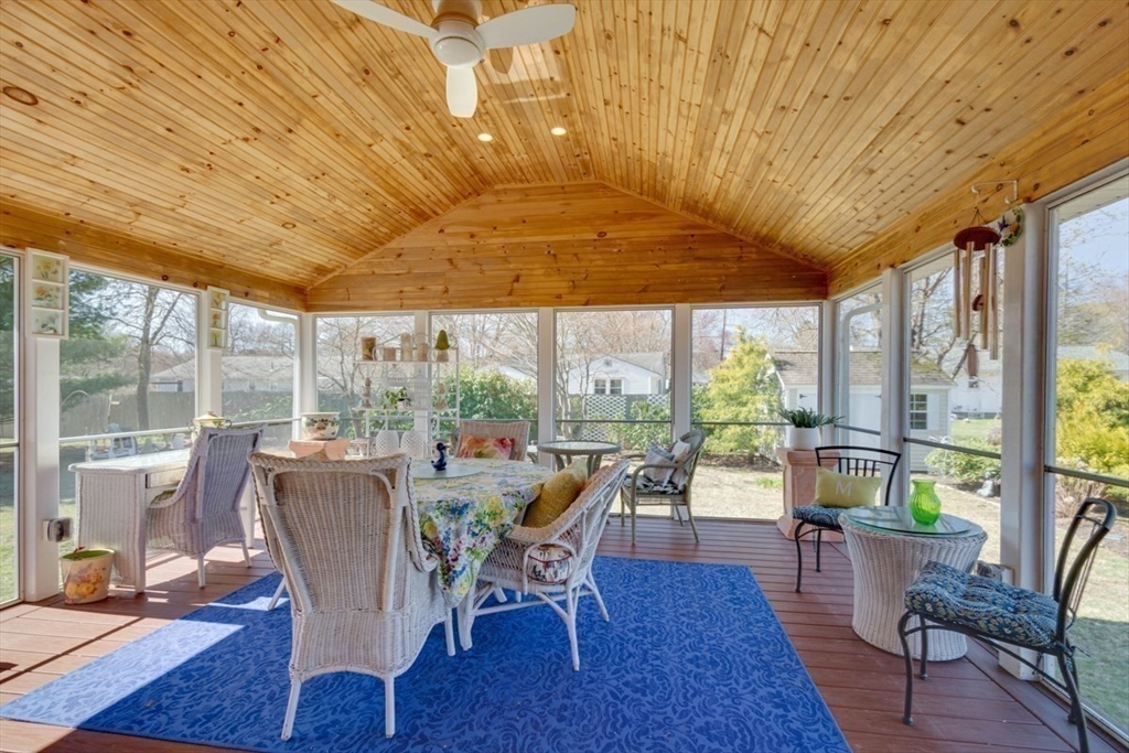 4 Worcester Road Sharon, MA 02067 - Photo 19 of 25 a view of a dining room with furniture window and wooden floor