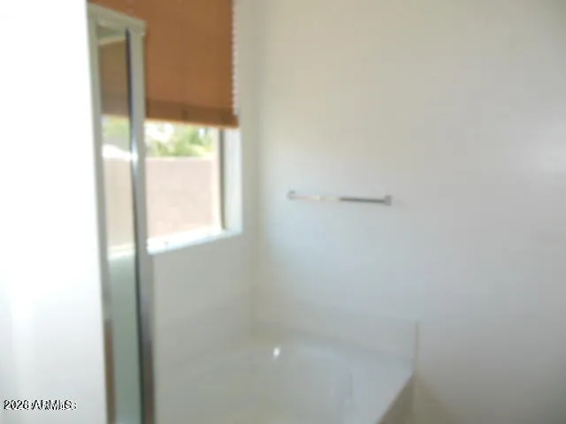 a bathroom with a window