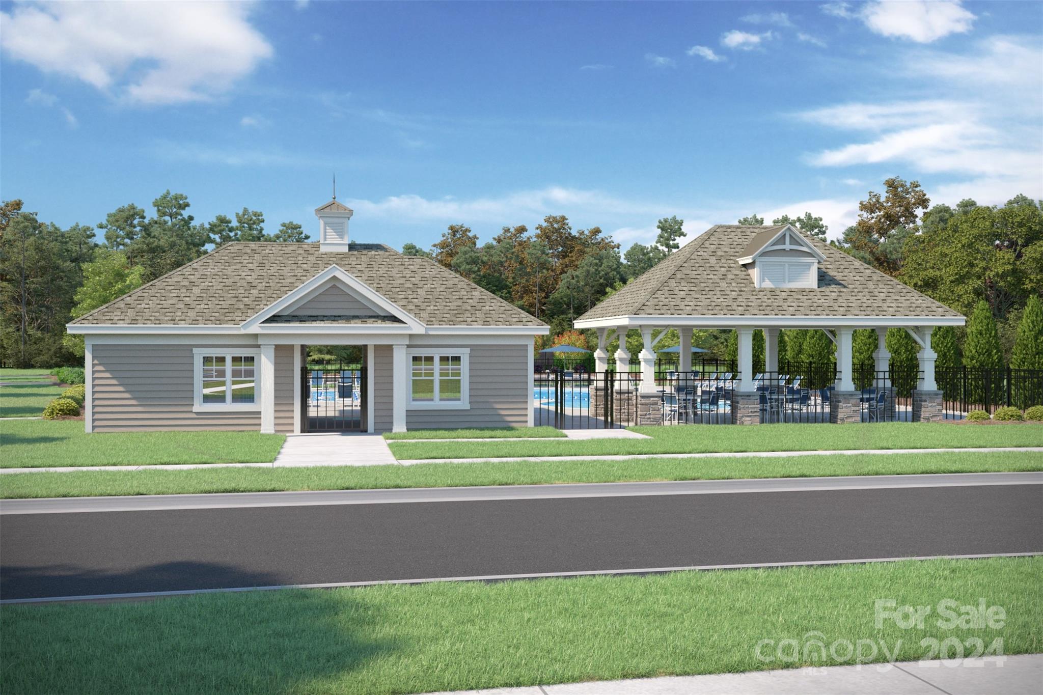 2568 Blue Sky Mdws Drive Monroe, NC 28110 - Photo 23 of 28 a front view of a house with a yard