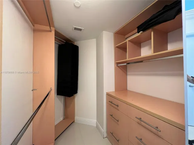 a view of walk in closet