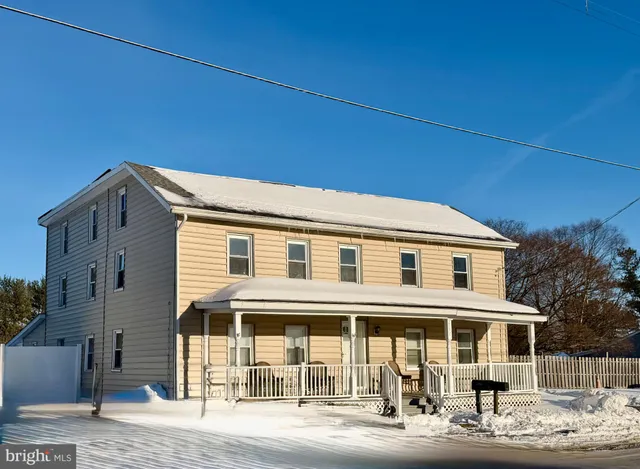 a front view of a house