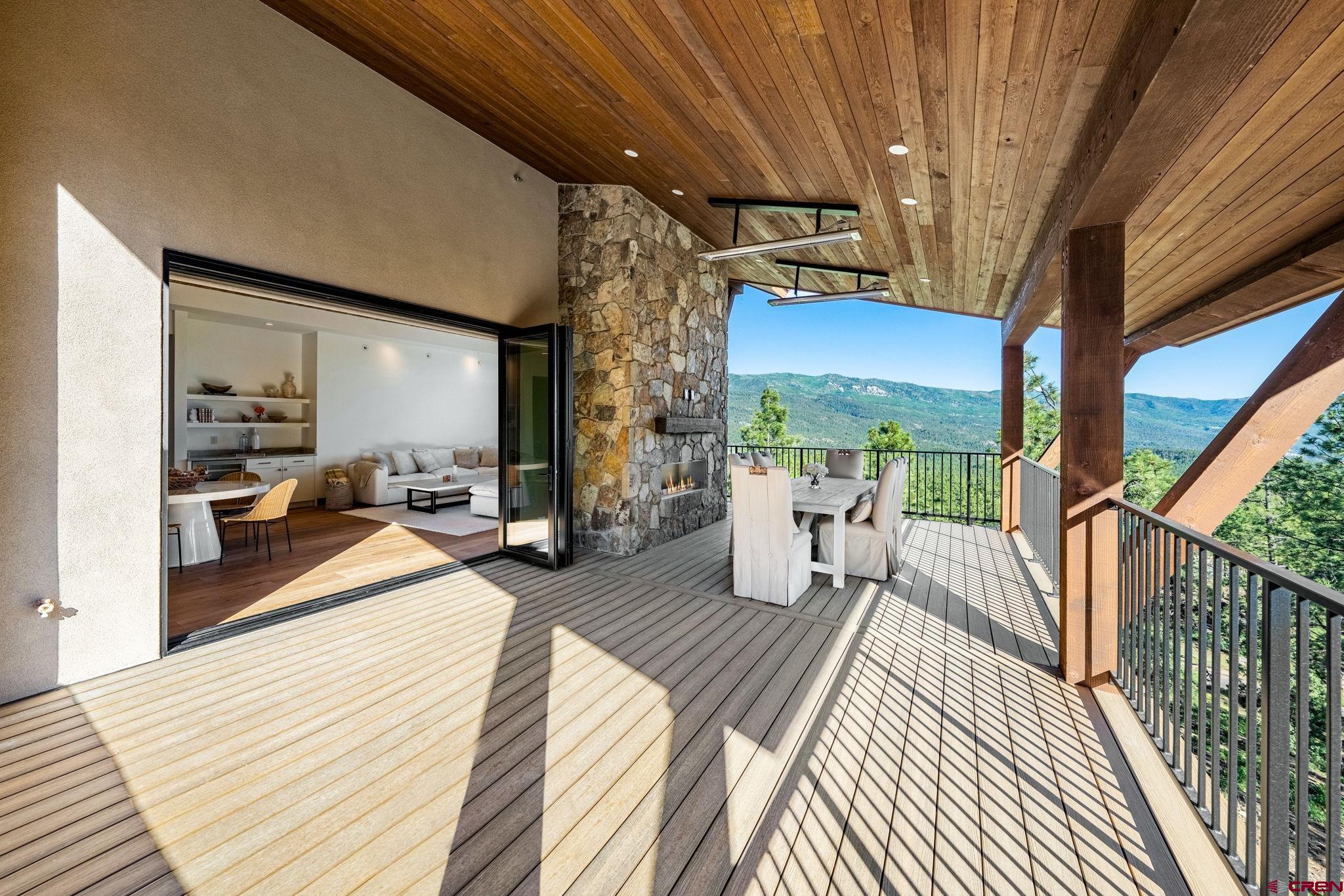 136 Outlaw Drive, Unit 3B Durango, CO 81301 - Photo 17 of 45 a view of a living room with a balcony