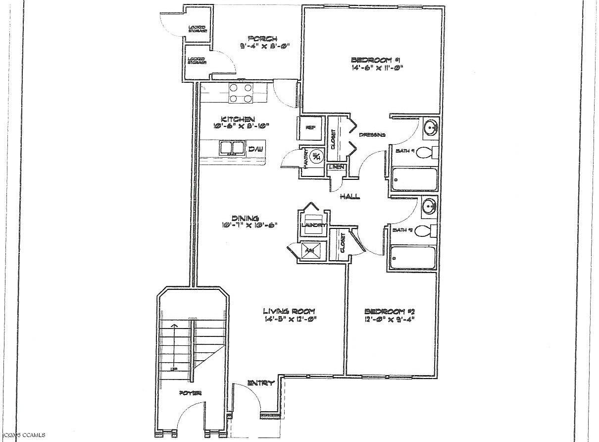 4513 Country Club Road, Unit B202 Morehead City, NC 28557 - Photo 10 of 10 Floorplan