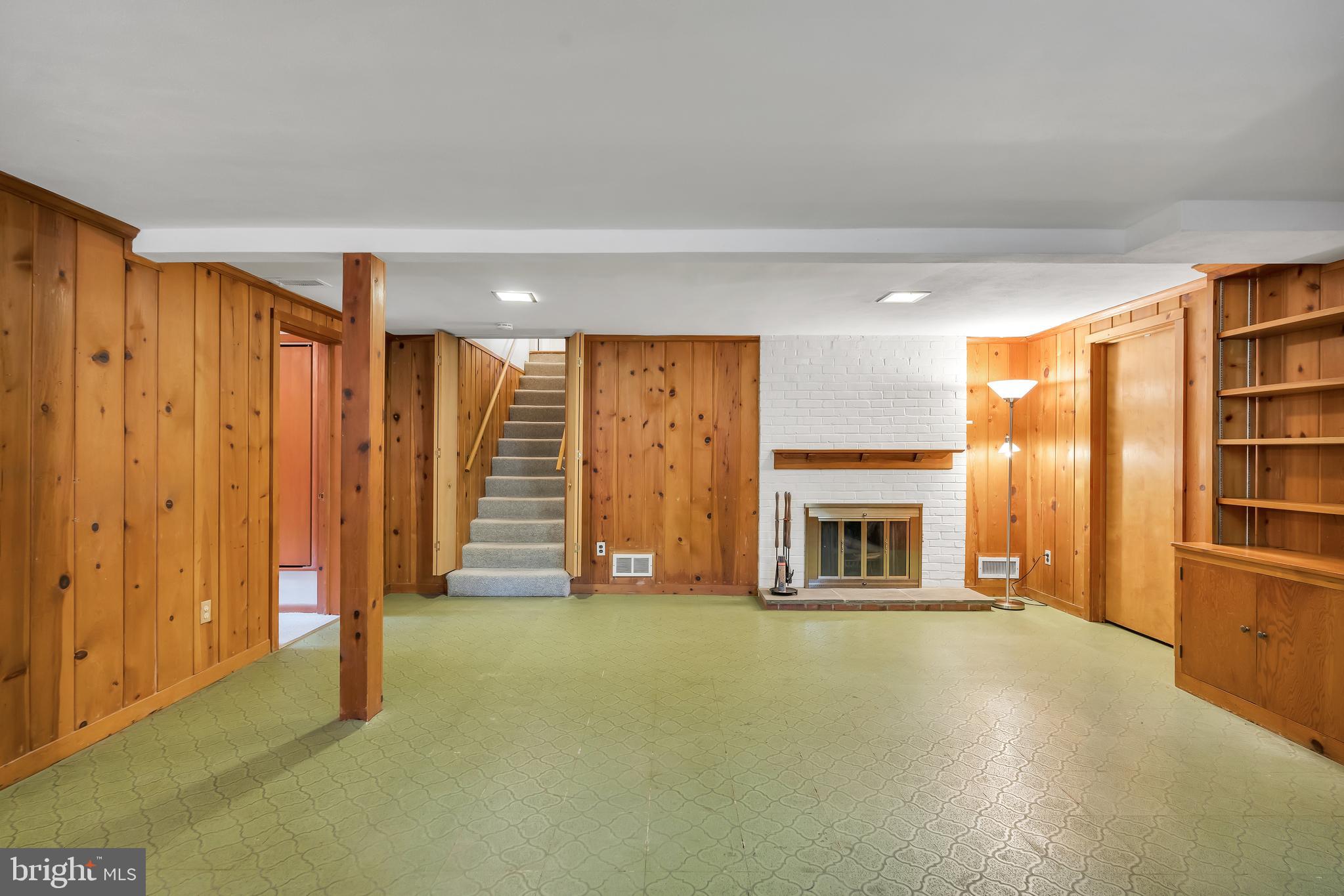 5523 Trent Street Chevy Chase, MD 20815 - Photo 25 of 42 Glass Enclosed Fireplace in the Family Room