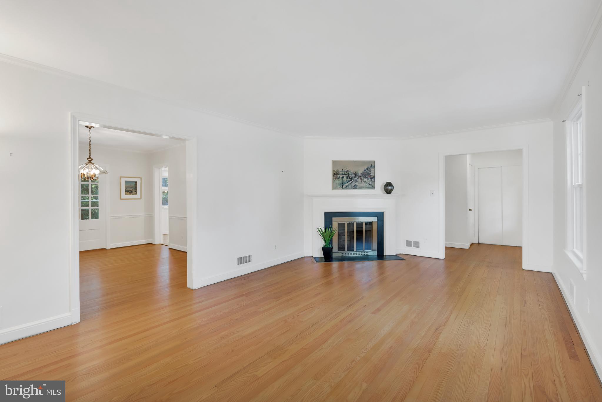 5523 Trent Street Chevy Chase, MD 20815 - Photo 4 of 42 Living Room Flows into the Dining Room