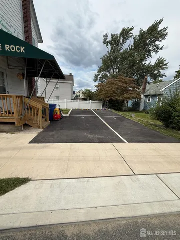 a view of a street with houses