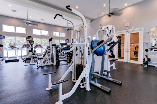 a view of a lake with a building in the background