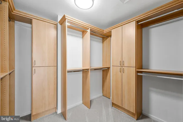 a view of closet area