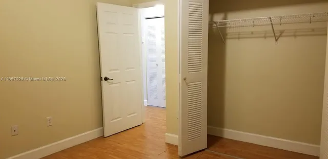 a view of closet area