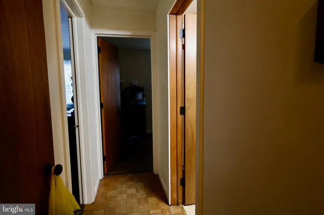 a view of a bedroom from hallway