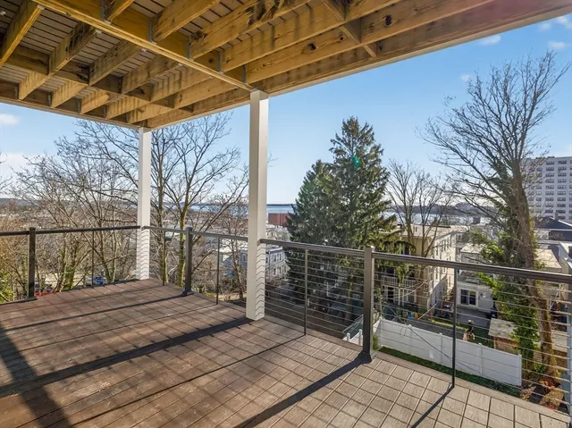 a view of pathway along with wooden floor
