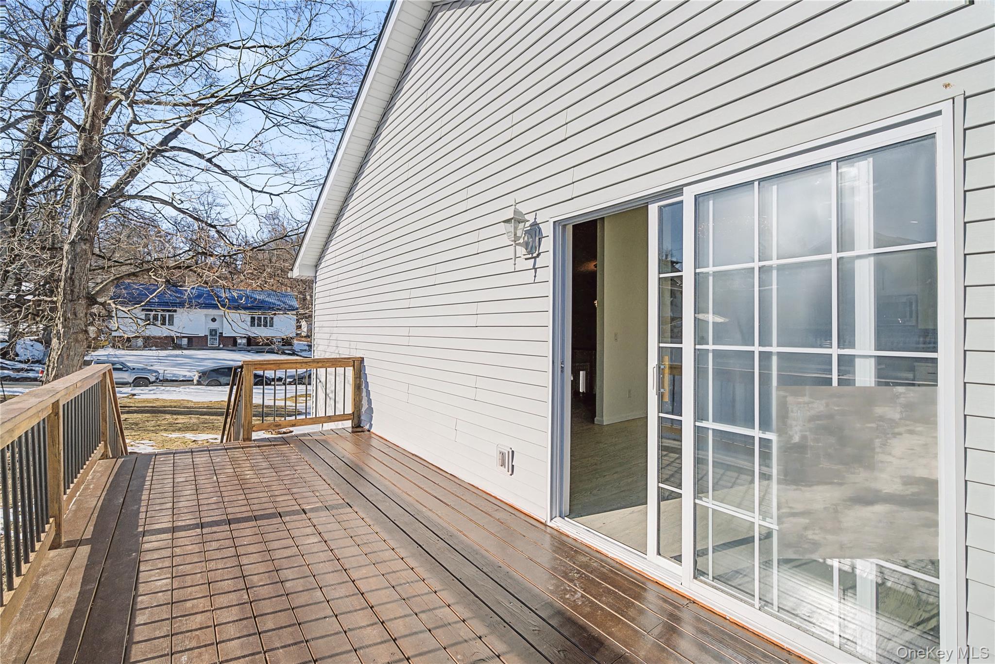 25 Clinton Street Middletown, NY 10940 - Photo 32 of 38 a view of a balcony with table and chairs