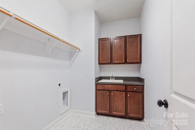 a room with cabinets