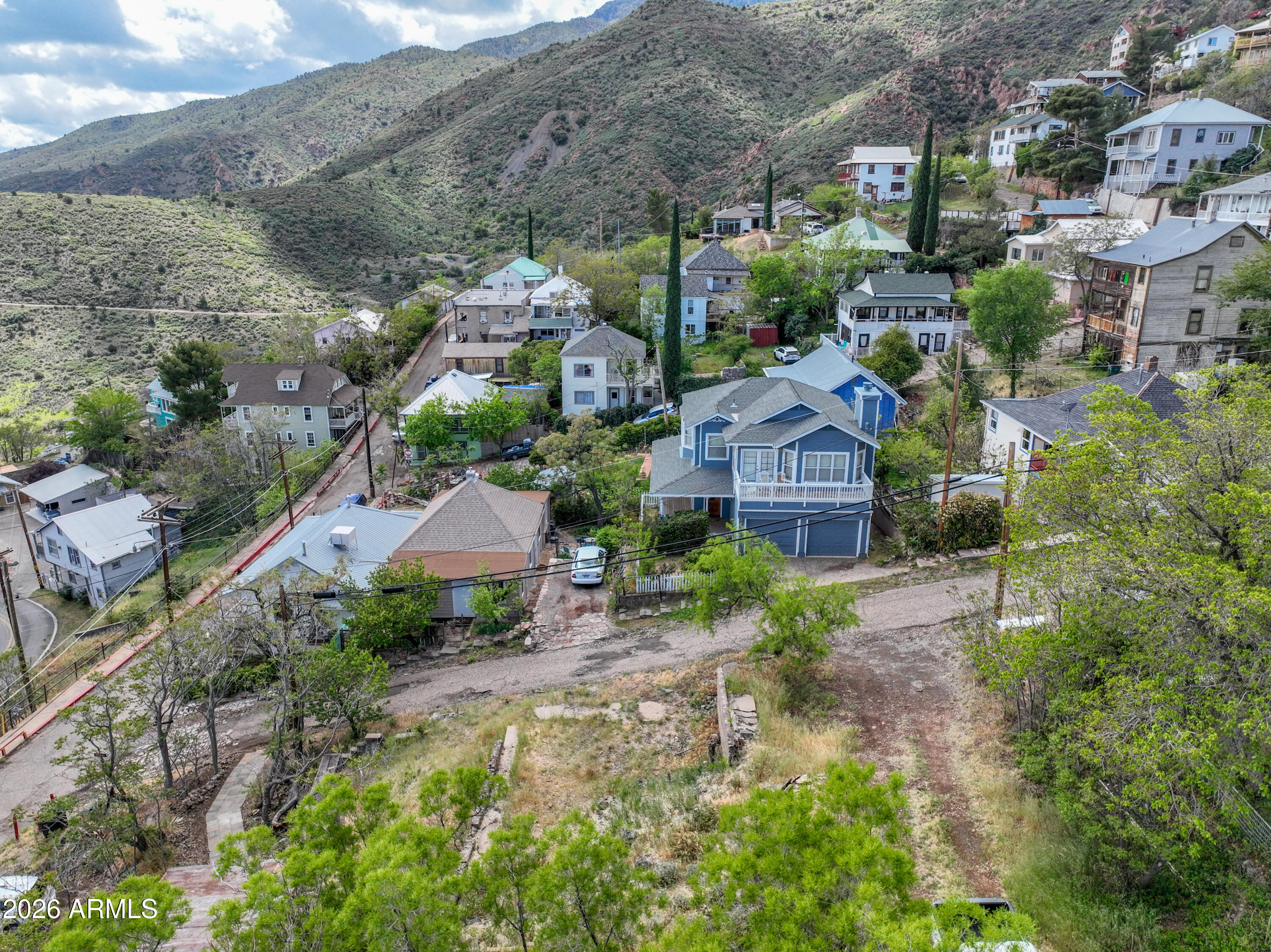 - 3rd Street Jerome, AZ 86331 - Photo 12 of 13 an aerial view of a house with a garden