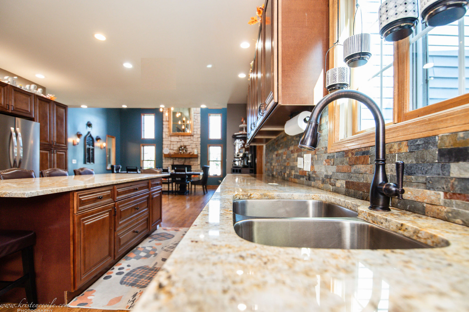 27243 South 88th Avenue Monee, IL 60449 - Photo 22 of 59 a kitchen with stainless steel appliances a sink and a large window