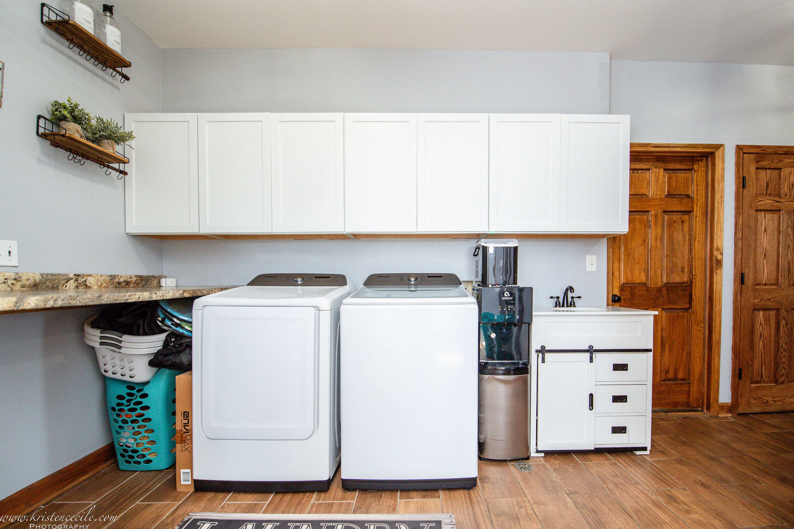 27243 South 88th Avenue Monee, IL 60449 - Photo 32 of 59 a view of washer and dryer with wooden floor