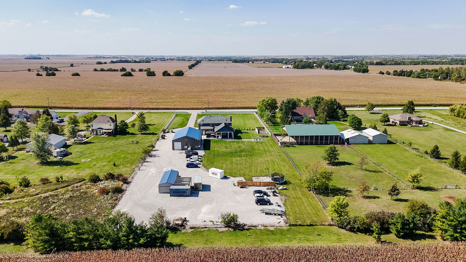 27243 South 88th Avenue Monee, IL 60449 - Photo 54 of 59 an aerial view of a city with lots of residential buildings lake and ocean view