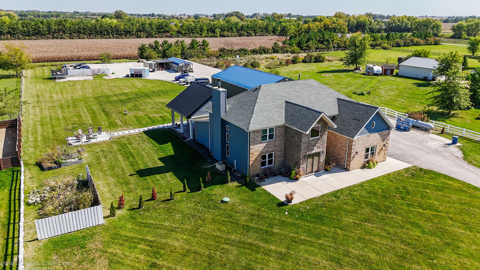 27243 South 88th Avenue Monee, IL 60449 - Photo 9 of 59 an aerial view of a house with garden space and street view
