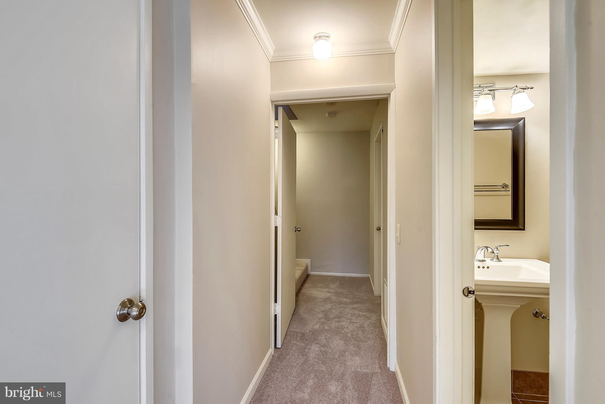 2274 Wheelwright Court Reston, VA 20191 - Photo 29 of 32 LL hall w/lg storage closet across from full bath