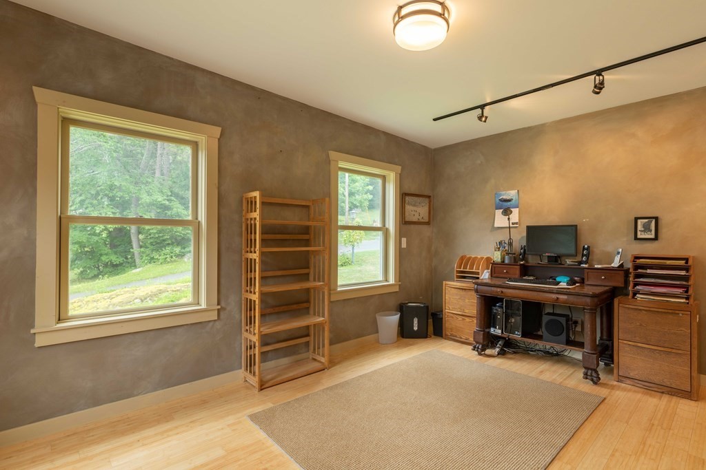 25 Amherst Road Pelham, MA 01002 - Photo 21 of 22 a view of a workspace with furniture and a window