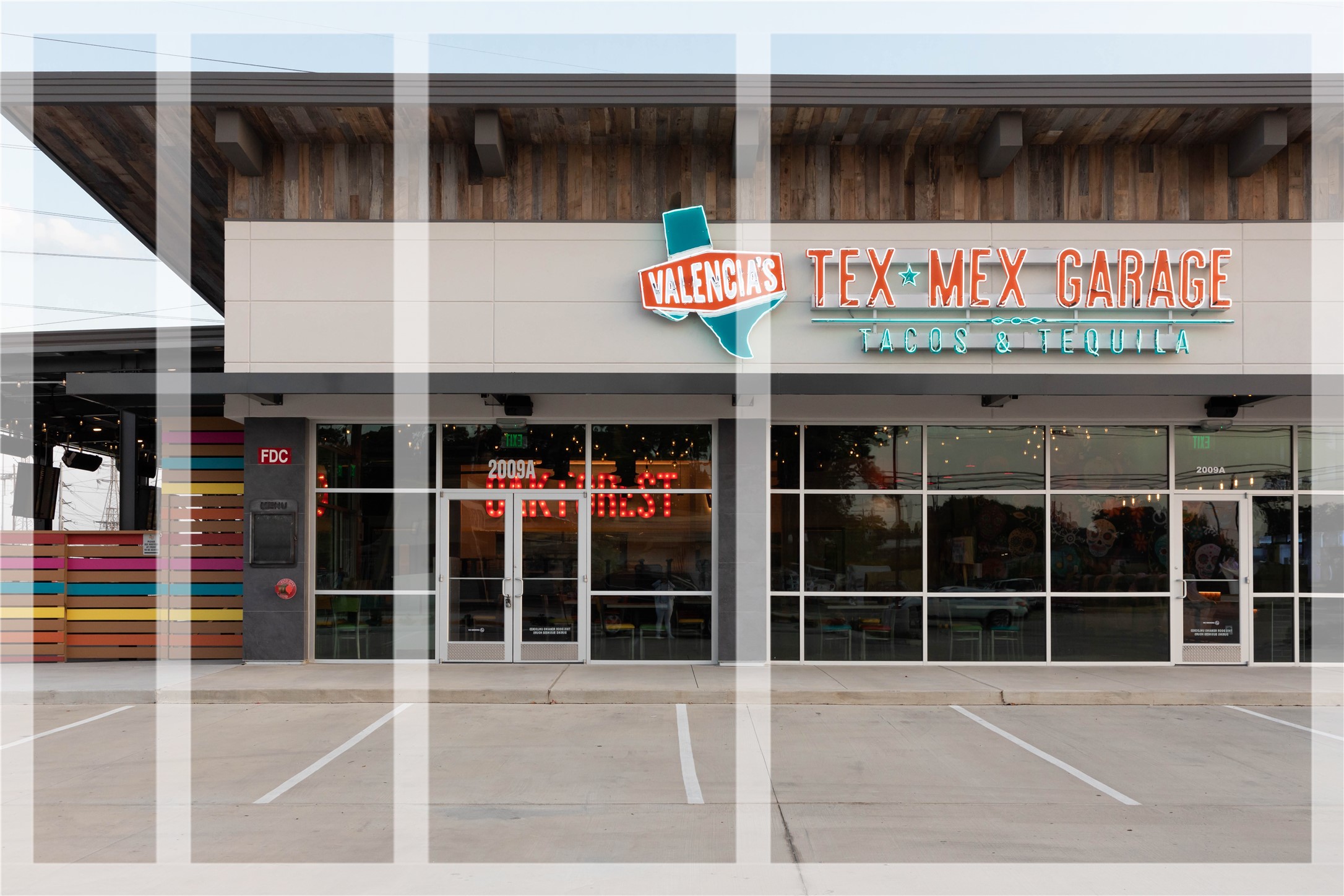 1616 Hewitt Drive Houston, TX 77018 - Photo 33 of 44 Valencia’s Tex-Mex Garage is located in the heart of Oak Forest offering Tex-Mex & Margarita’s in a vibrant, upbeat, open-air environment.