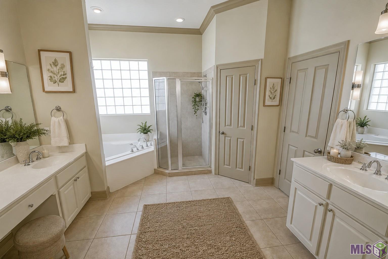 8602 Foxfield Drive Baton Rouge, LA 70809 - Photo 33 of 55 Virtual Primary Bath Staging
