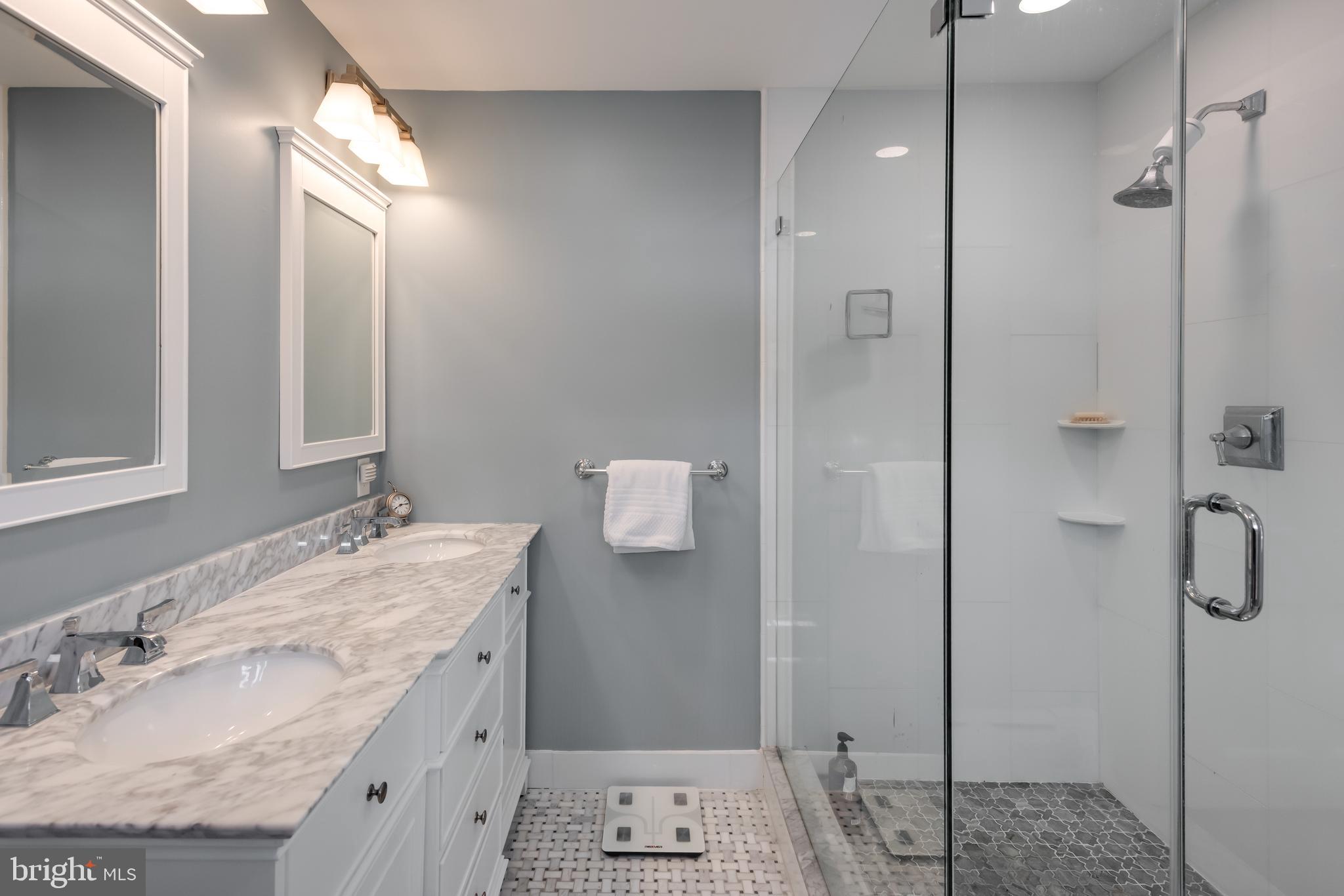 621 Pembroke Road Bryn Mawr, PA 19010 - Photo 33 of 58 Double sink, glass enclosed shower