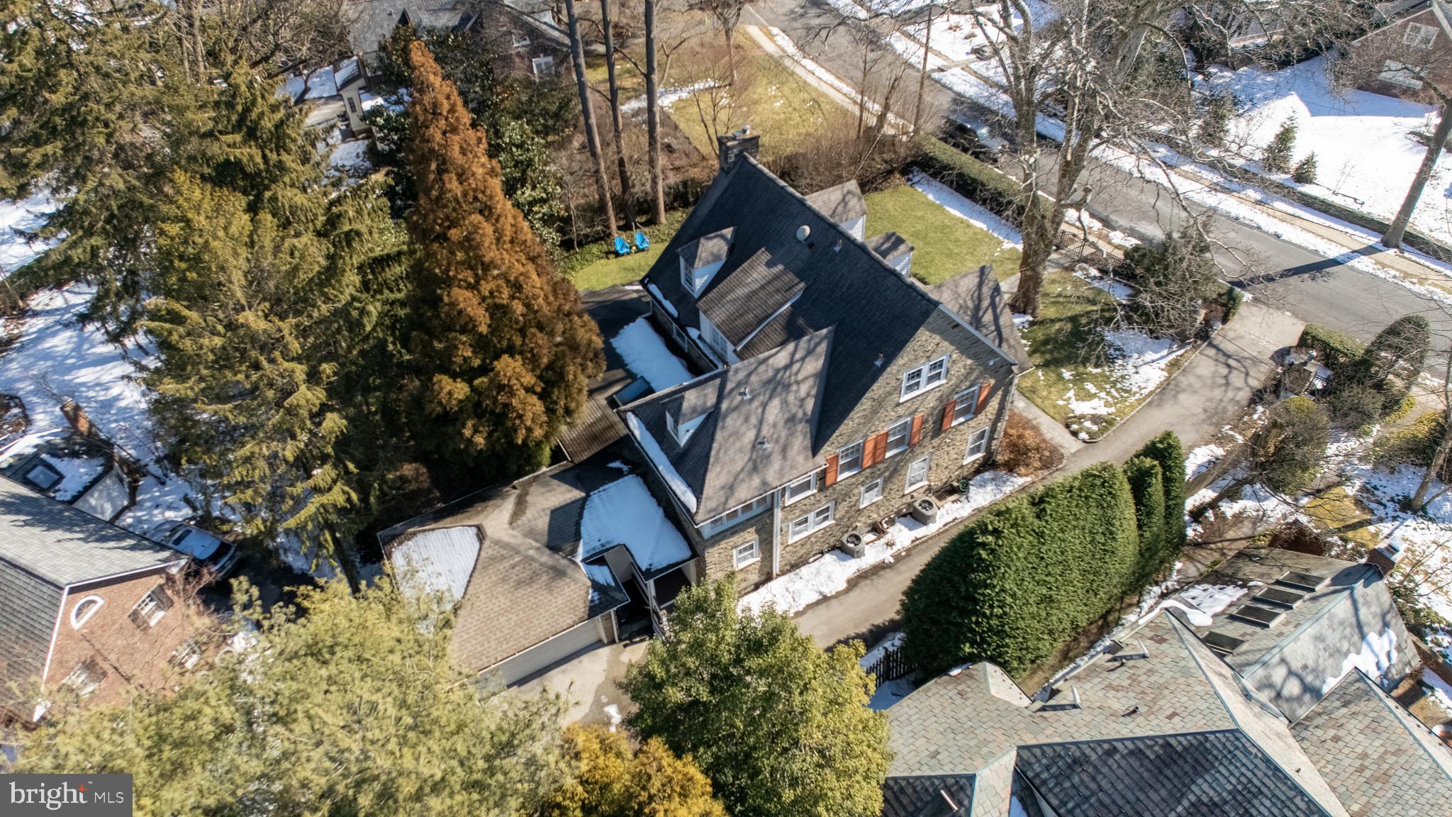 621 Pembroke Road Bryn Mawr, PA 19010 - Photo 56 of 58 Aerial Perspective of 621 Pembroke