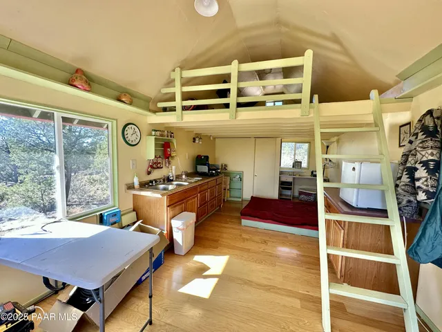 a room with musical instruments