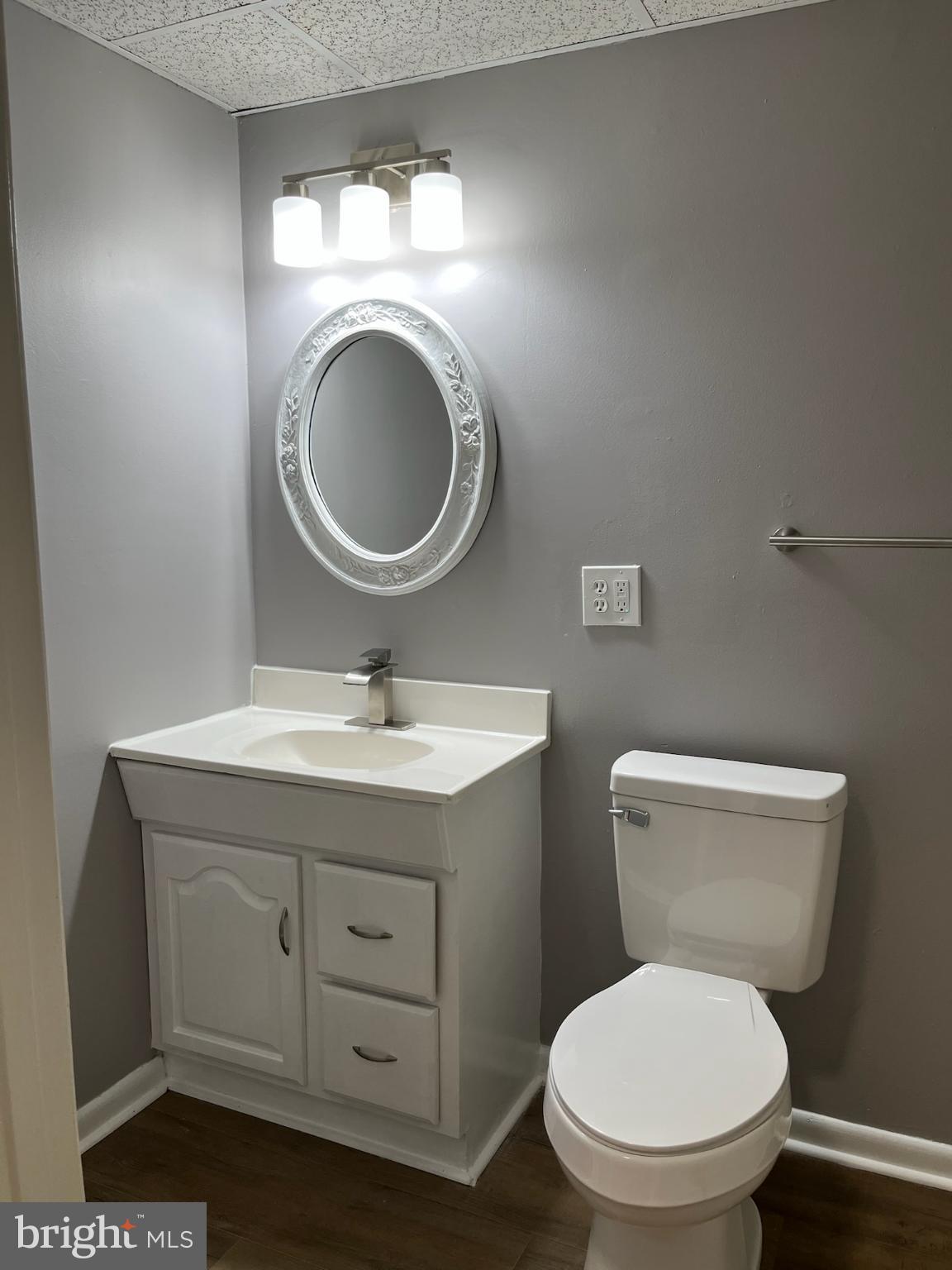8523 Pine Run Court Ellicott City, MD 21043 - Photo 8 of 18 a bathroom with a toilet a sink and a mirror