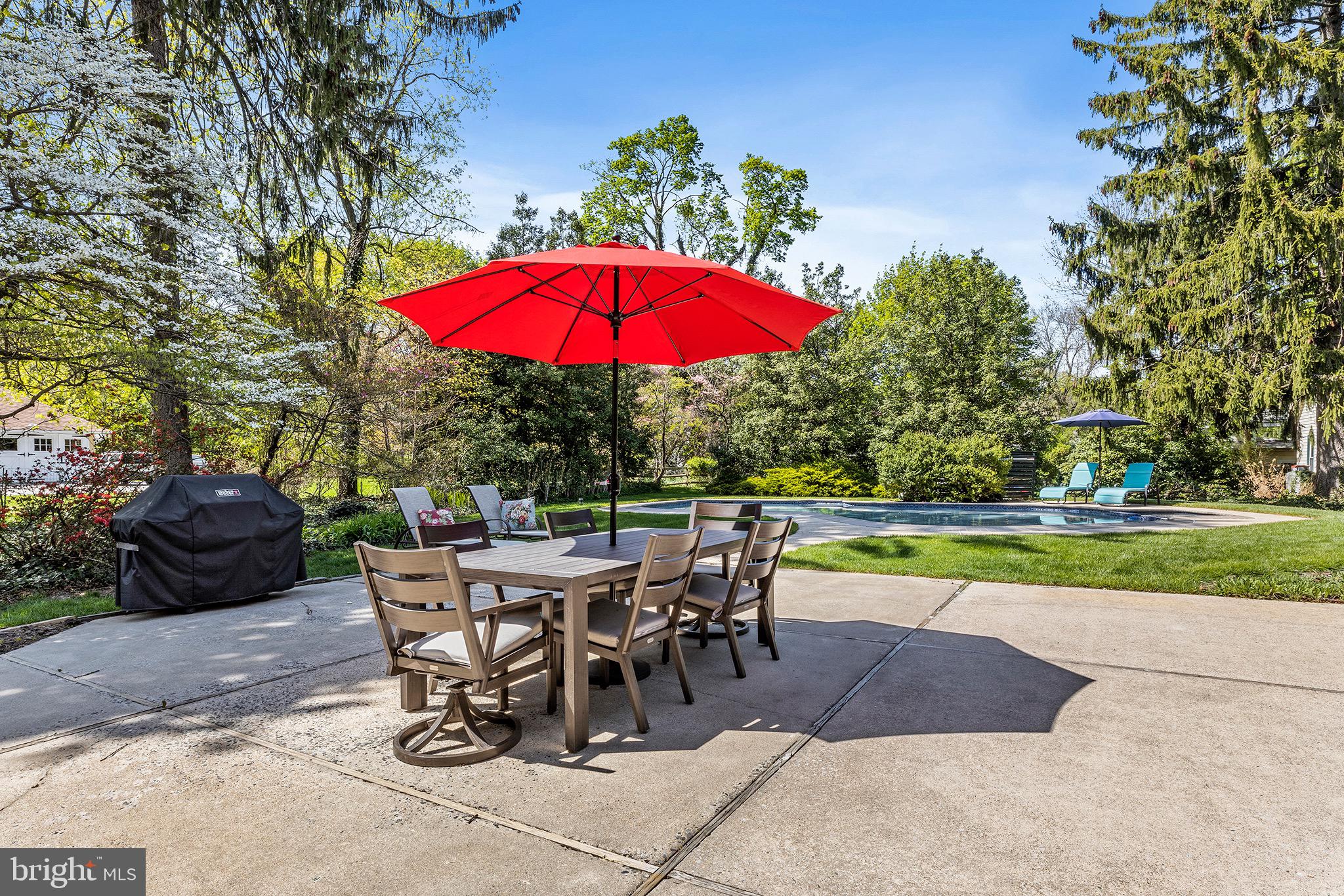 217 Highland Avenue Devon, PA 19333 - Photo 20 of 53 secluded pool mature landscaping