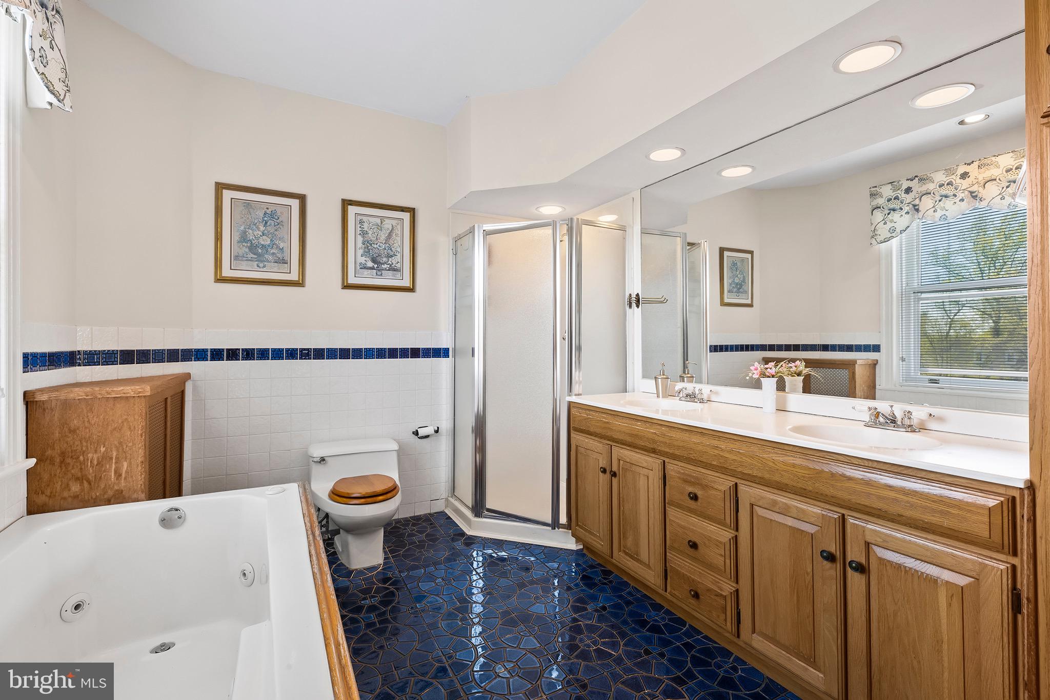 217 Highland Avenue Devon, PA 19333 - Photo 27 of 53 Primary bath with tub & shower