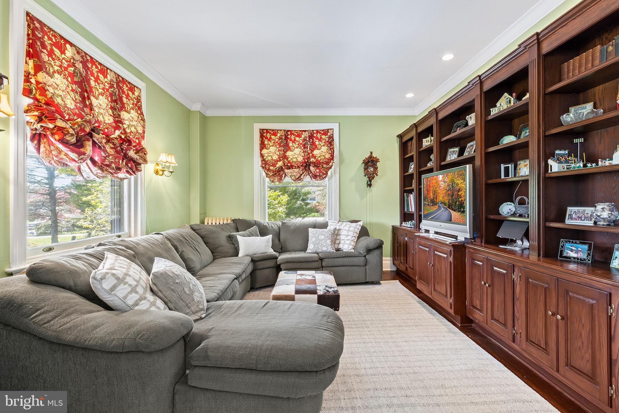 217 Highland Avenue Devon, PA 19333 - Photo 10 of 53 Den/Family room with built in cabinetry