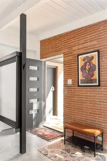 a view of a entryway door front of house