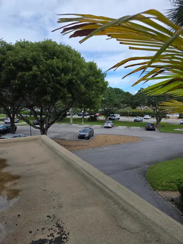 a view of street with an ocean view