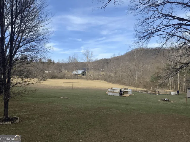 a view of a back yard