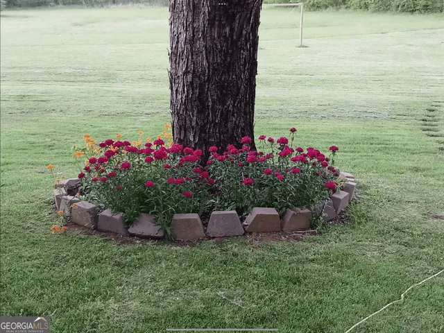 a view of an outdoor sitting space