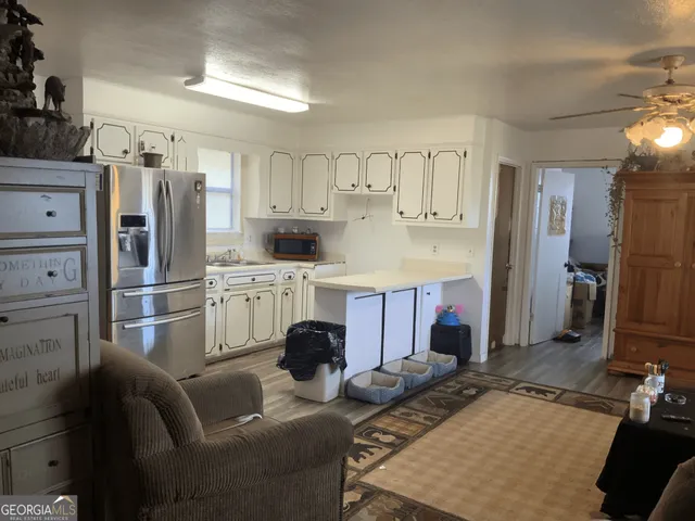 a close view of water heater room