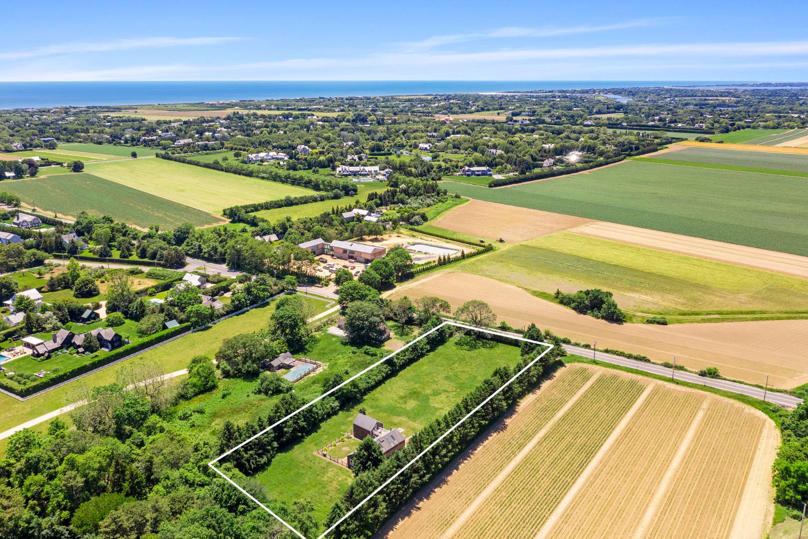 7 Town Line Road Wainscott, NY 11975 - Photo 2 of 17 a view of a city with an ocean